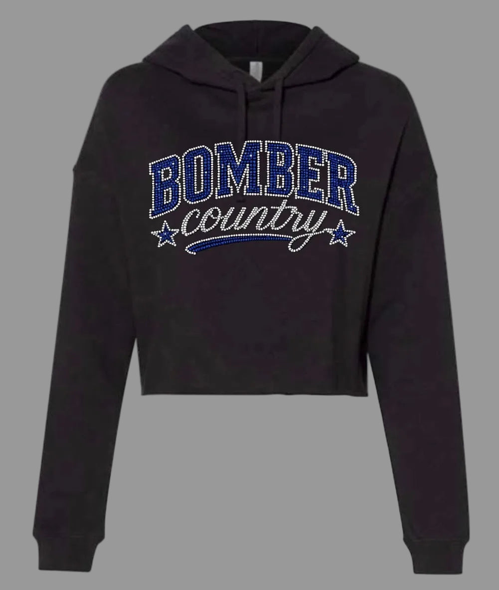 Bombers country bling cropped hoodie - adult only 013