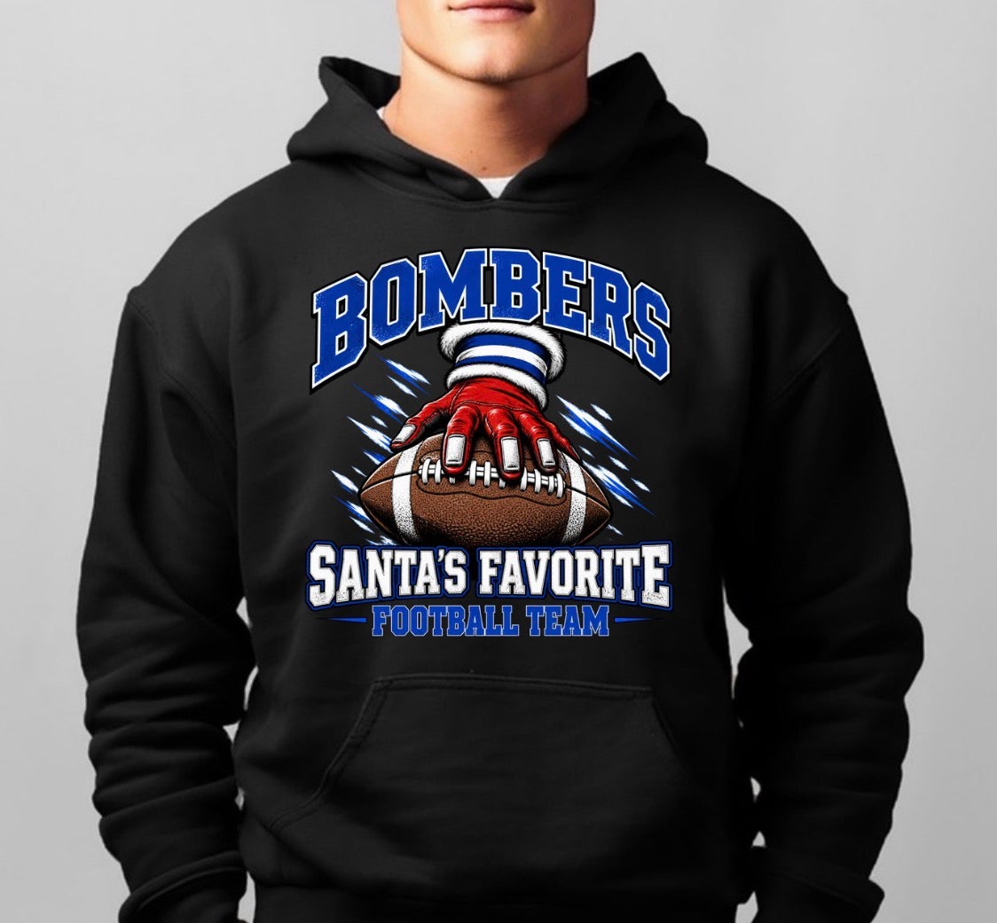 PRE-ORDER - Santa’s favorite football team - Tshirts, sweatshirts, hoodies - 060