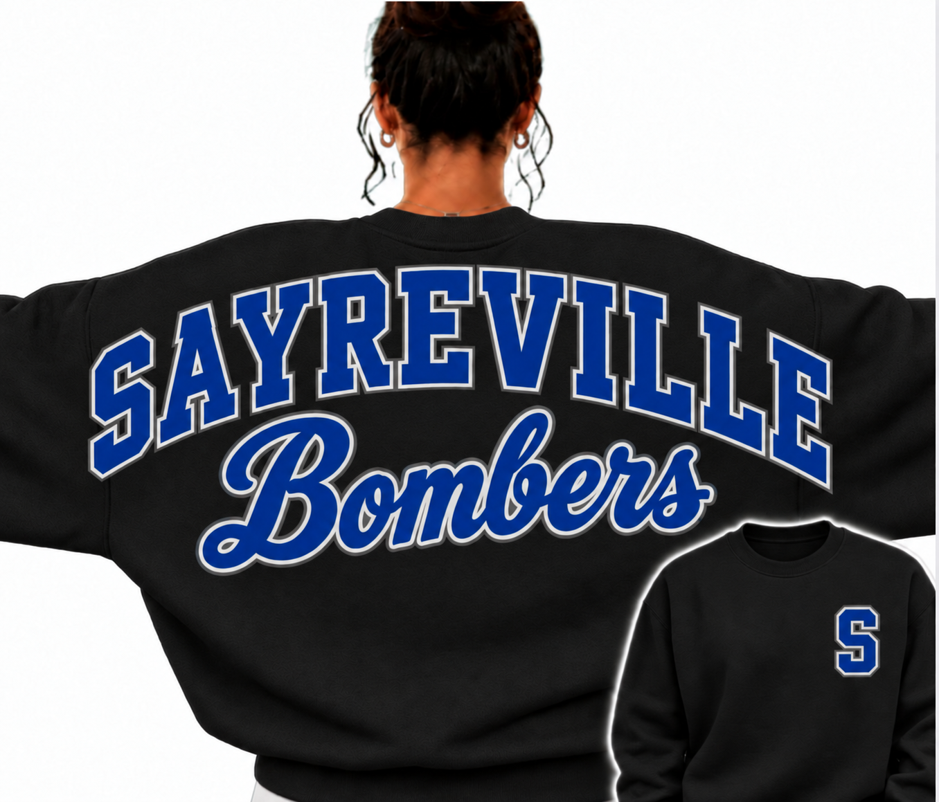 Oversized Sayreville Bombers sweatshirt - 023
