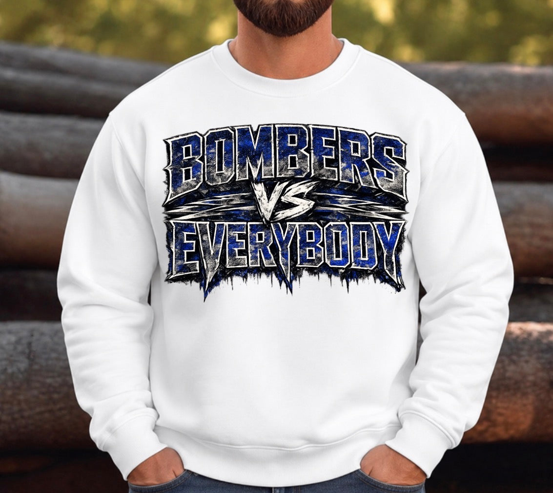 Bombers vs. Everyone sweatshirt - design 2 - 046