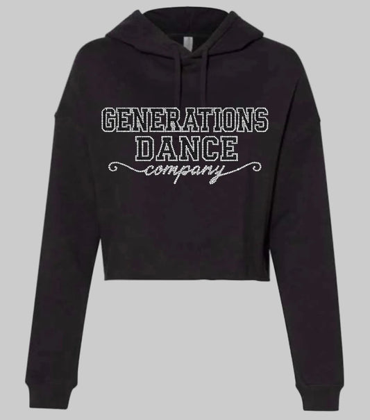Generations Dance Company bling cropped hoodie - 021 - adult only
