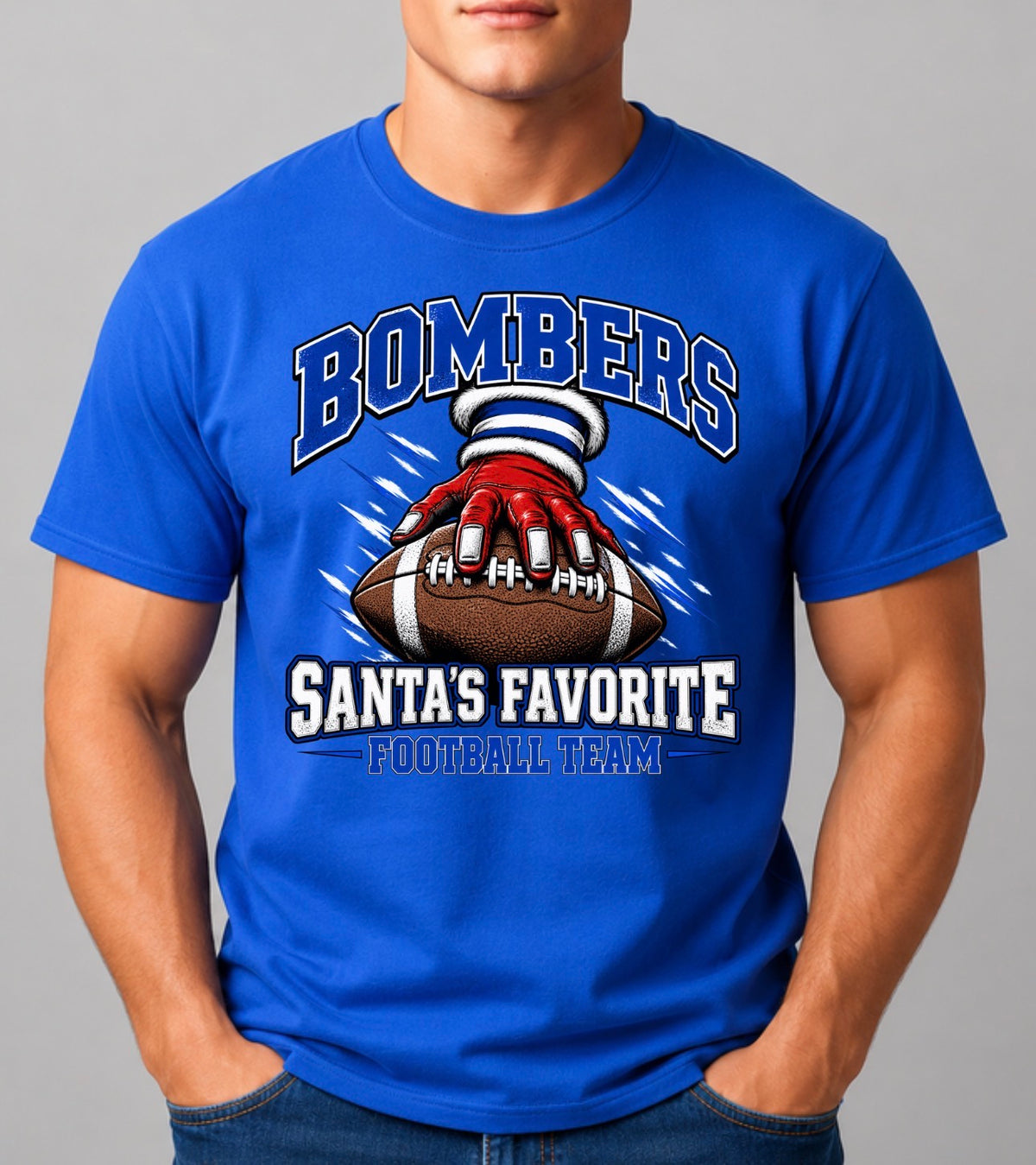 PRE-ORDER - Santa’s favorite football team - Tshirts, sweatshirts, hoodies - 060