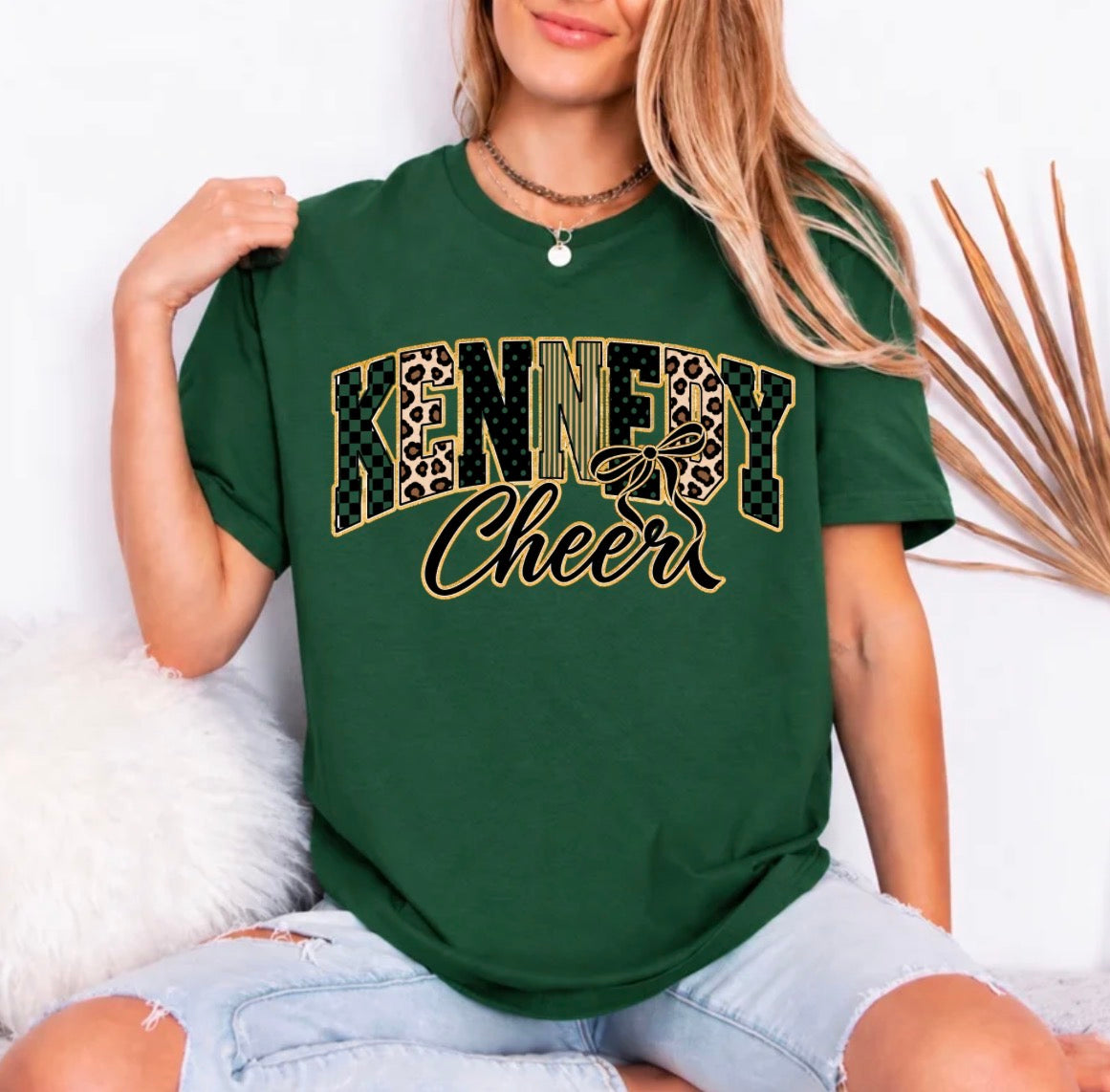 Kennedy cheer multi print - tshirts, sweatshirts, hoodies - 010