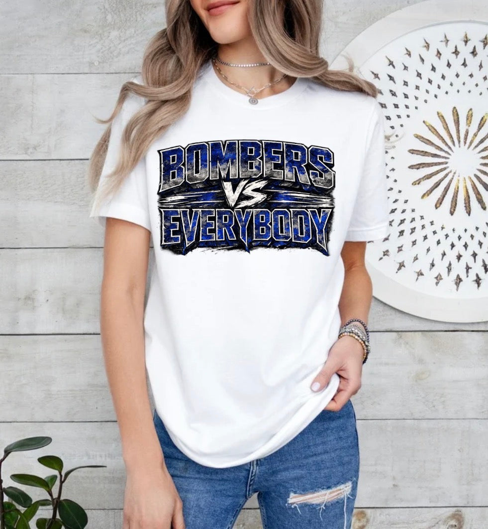 Bombers vs. Everyone tshirt - design 1 - 042