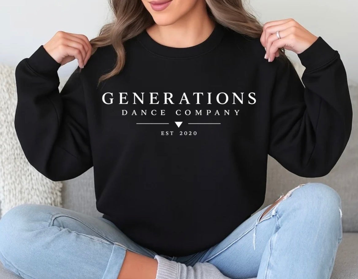 Generations Dance Company logo - 065 - tshirt, sweatshirt, hoodie - adult, youth, toddler