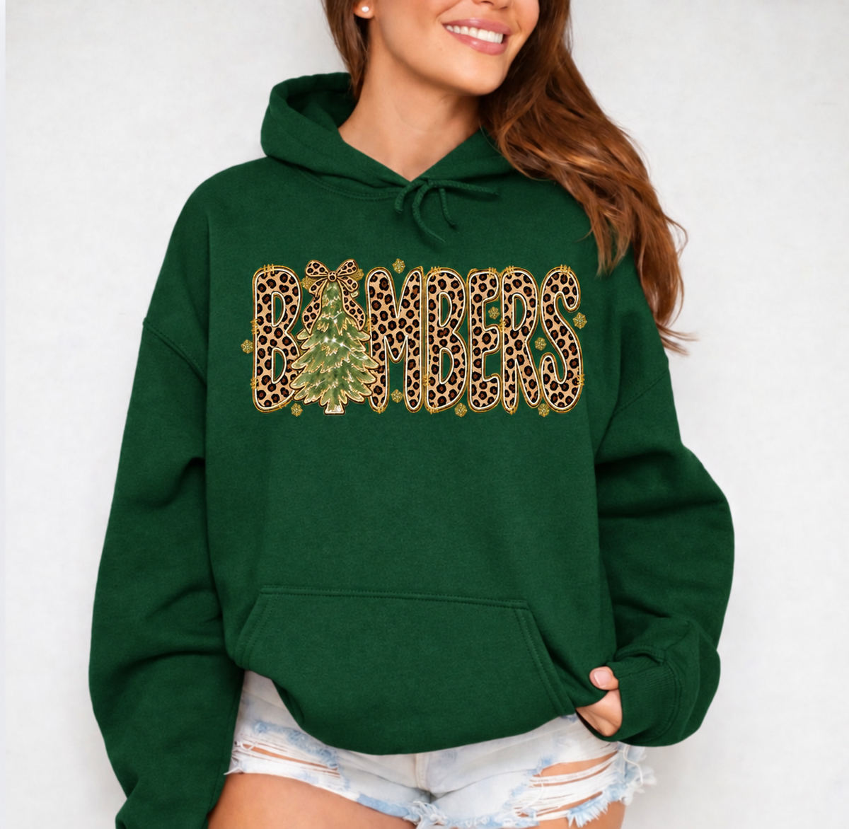 PRE-ORDER - bombers christmas cheetah print - 039
