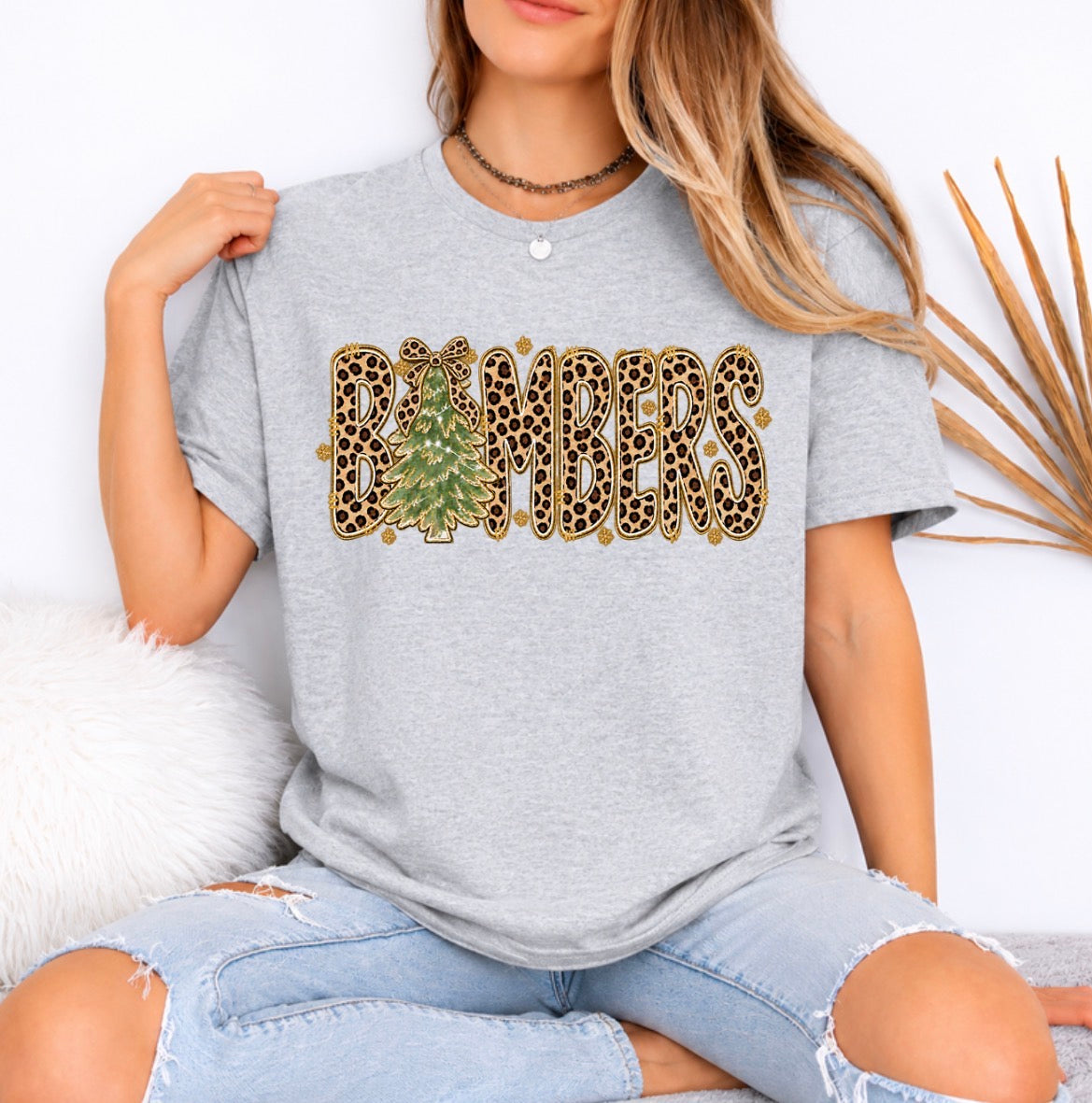 PRE-ORDER - bombers christmas cheetah print - 039