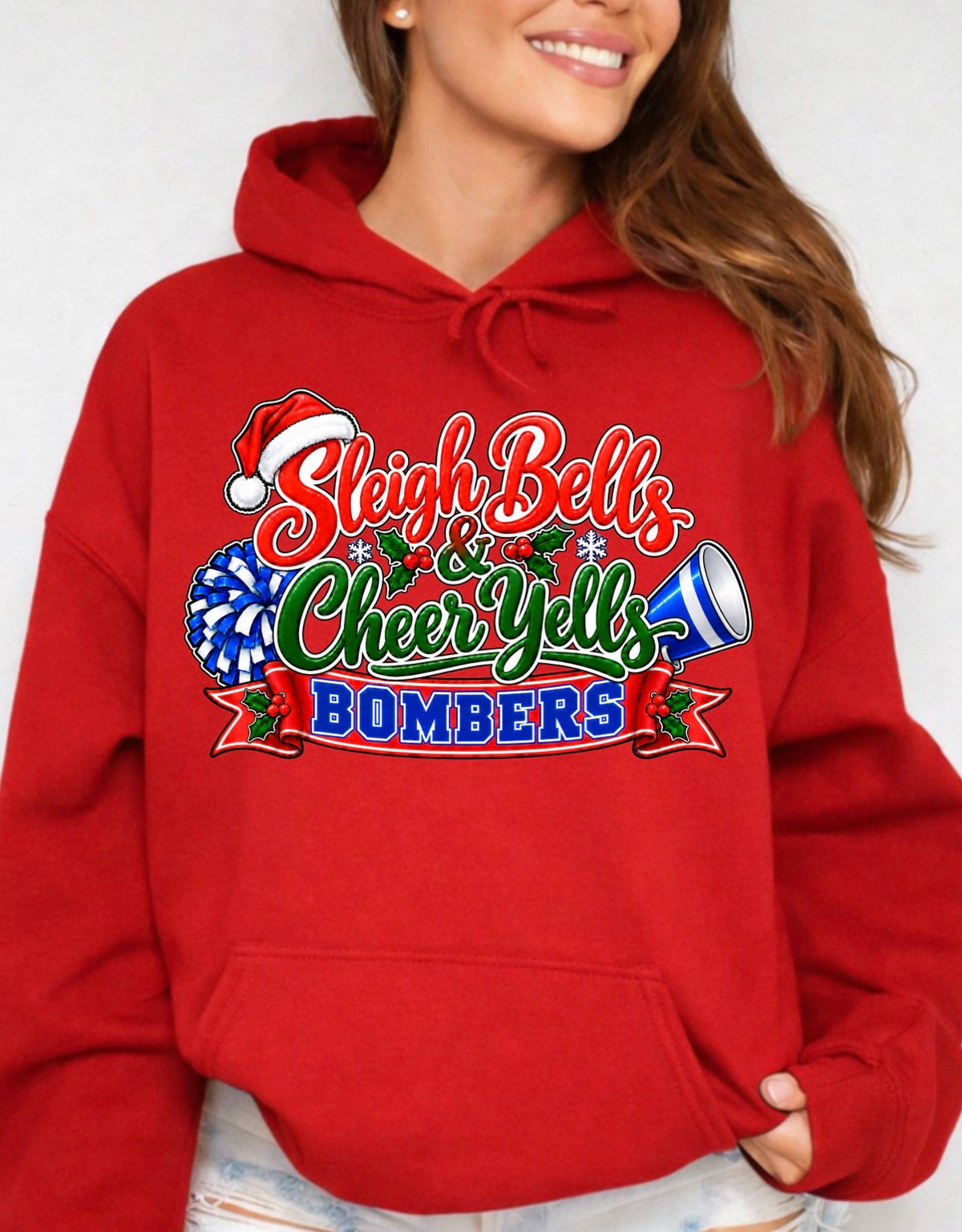 PRE-ORDER - jingle bells and cheer yells - tshirts, sweatshirts, hoodies - 043