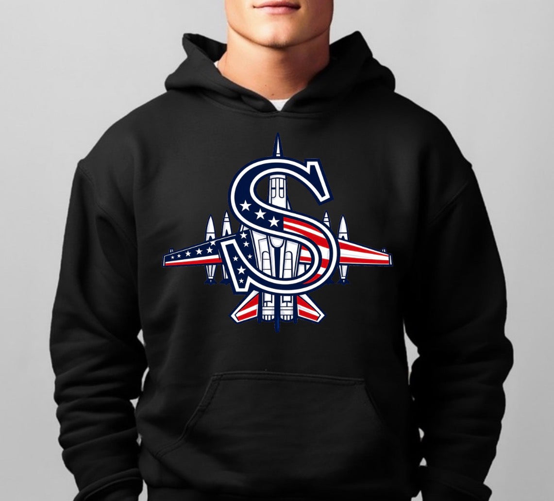 Patriotic logo hoodie - 041