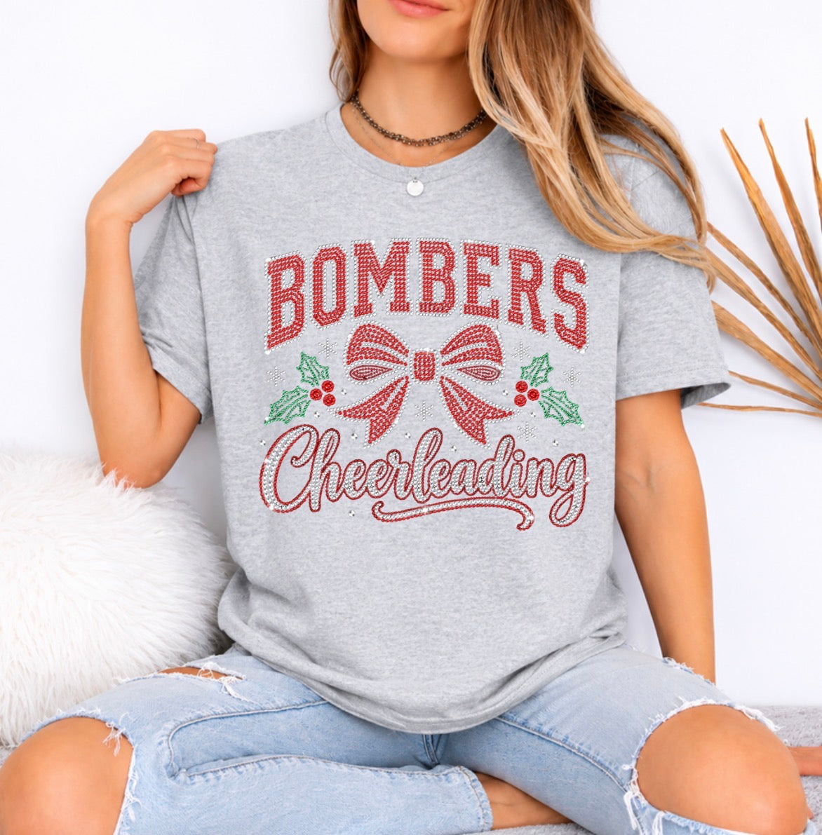 PRE-ORDER - bombers christmas bling - tshirts, sweatshirts, hoodies - 042