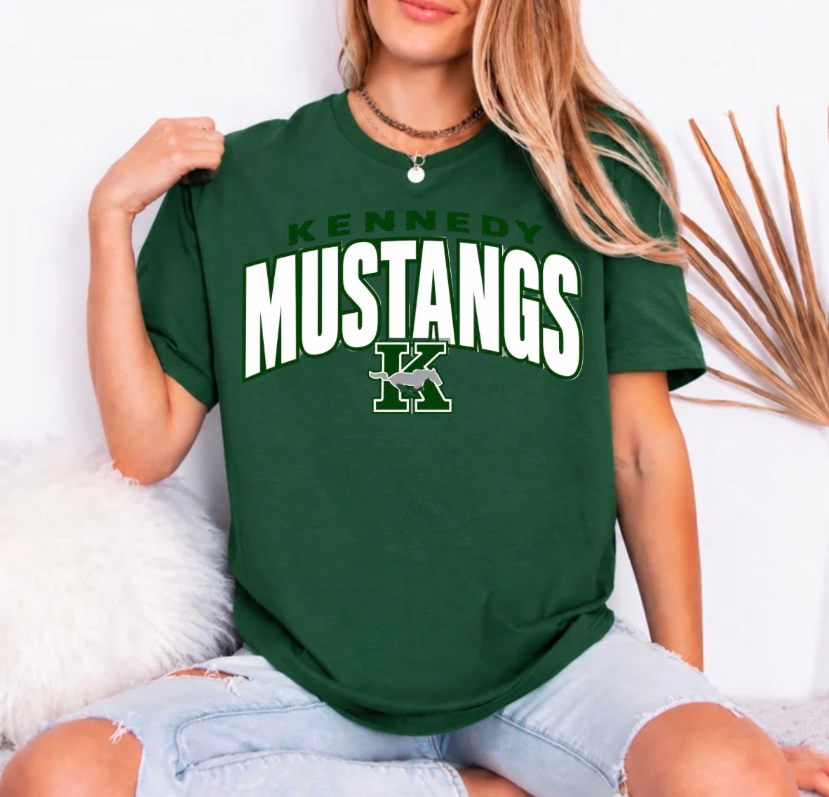Kennedy Mustangs with logo - tshirts, sweatshirts, hoodies - 013