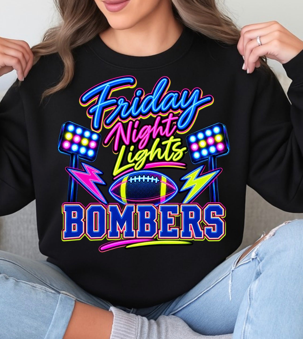 Neon Bombers Friday night lights - tshirts, sweatshirts, hoodies - 048
