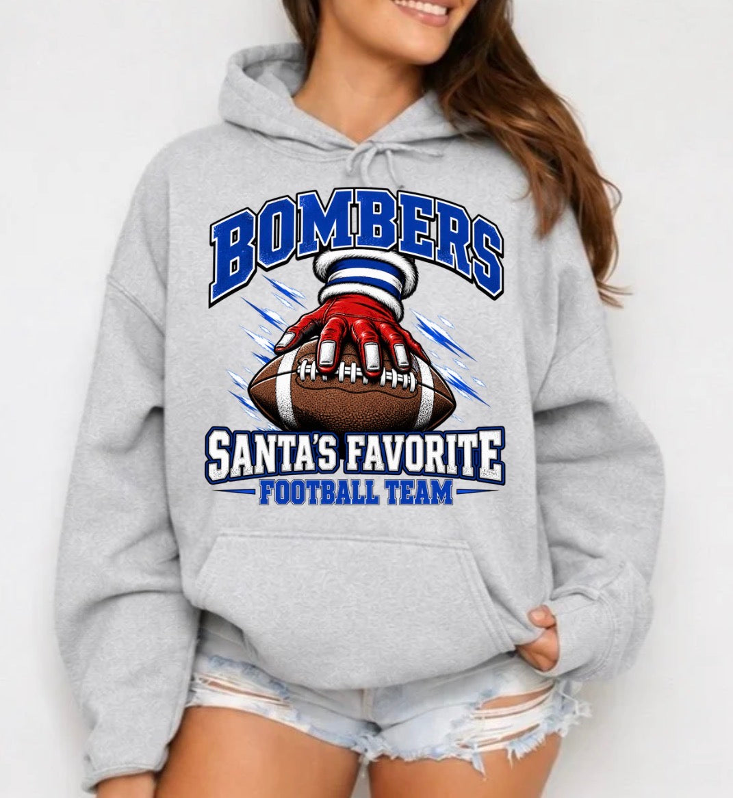 PRE-ORDER - Santa’s favorite football team - Tshirts, sweatshirts, hoodies - 060