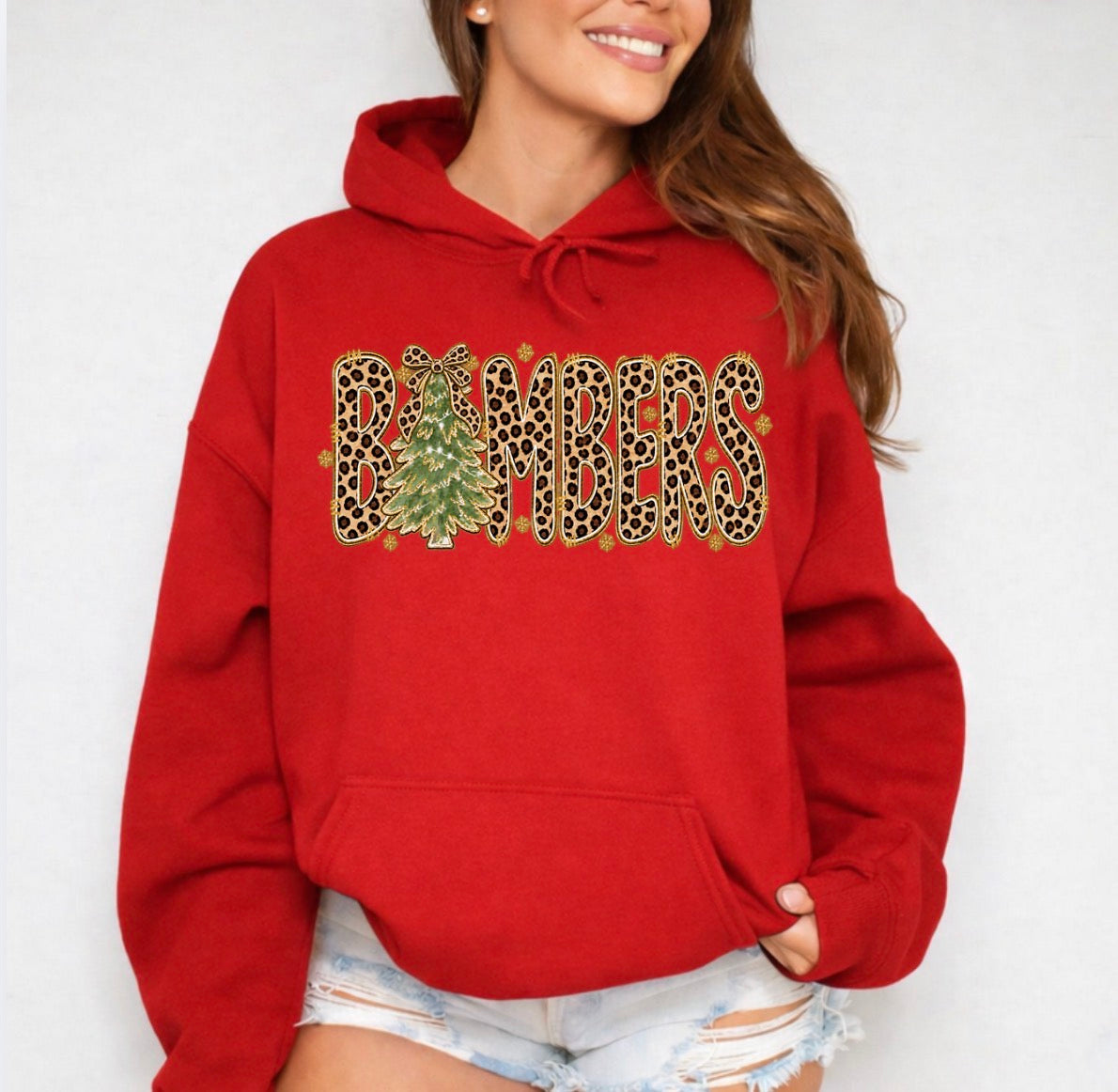 PRE-ORDER - bombers christmas cheetah print - 039