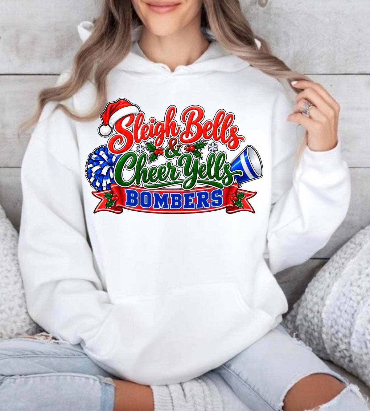 PRE-ORDER - jingle bells and cheer yells - tshirts, sweatshirts, hoodies - 043