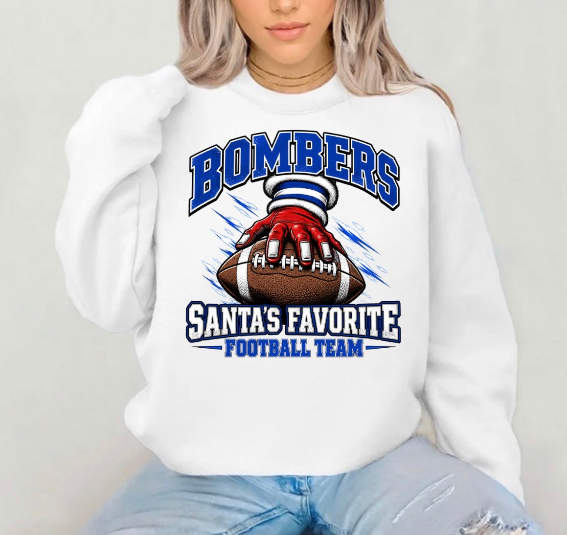 PRE-ORDER - Santa’s favorite football team - Tshirts, sweatshirts, hoodies - 060