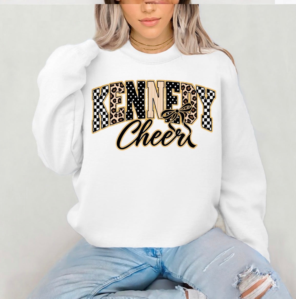 Kennedy cheer multi print - tshirts, sweatshirts, hoodies - 010