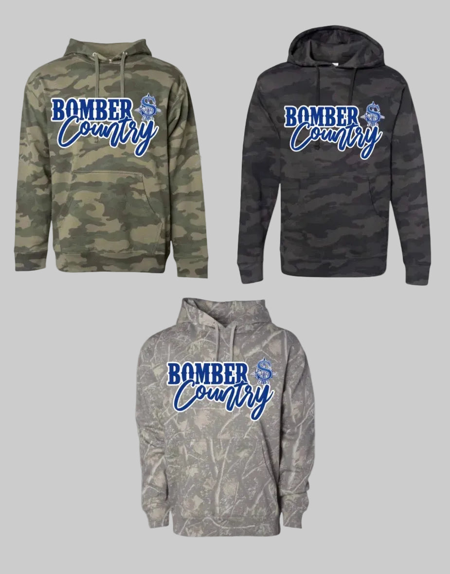 Bombers country camo hoodies - design 1 - 007