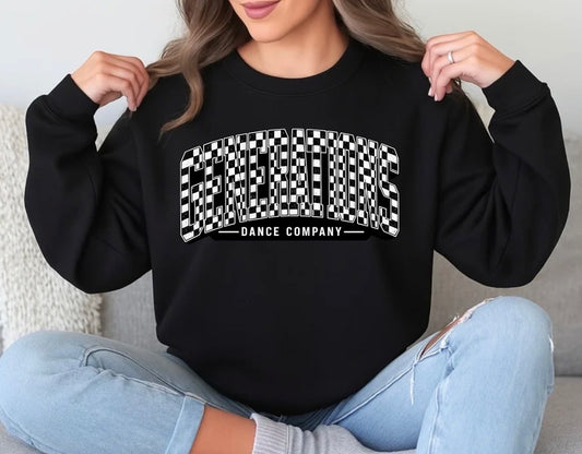 GDC Varsity checkered design sweatshirt - 077 - adult, youth, toddler