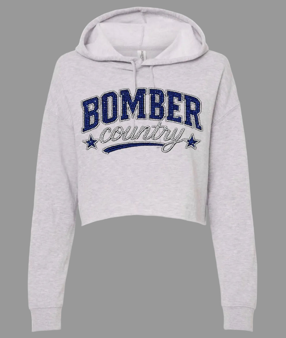 Bombers country bling cropped hoodie - adult only  013
