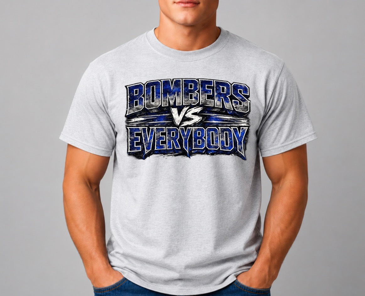 Bombers vs. Everyone tshirt - design 1 - 042
