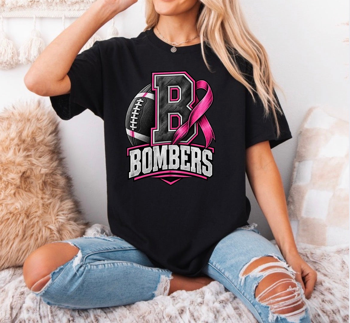 Bombers pink out - tshirts, sweatshirts, hoodies - 050