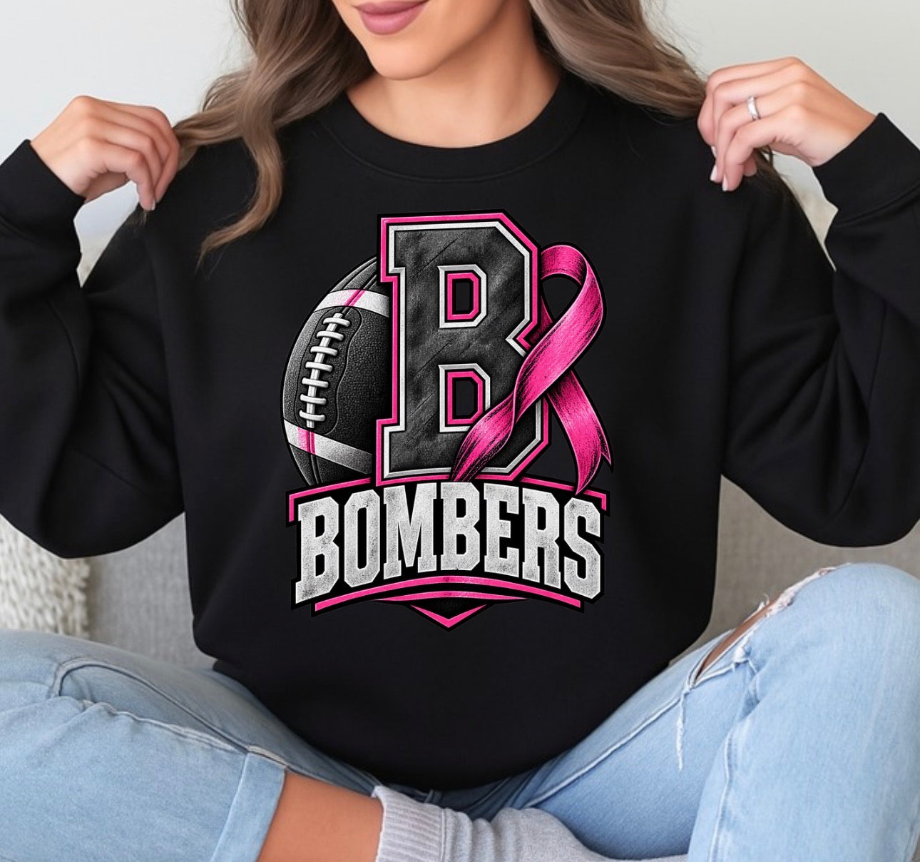 Bombers pink out - tshirts, sweatshirts, hoodies - 050