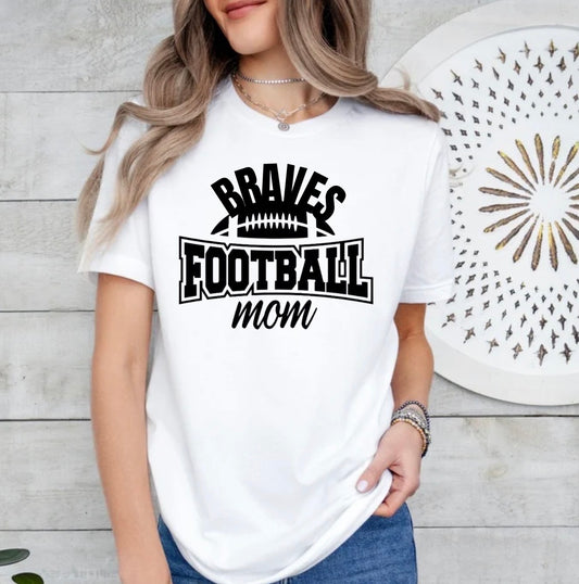Braves football mom shirt - 013