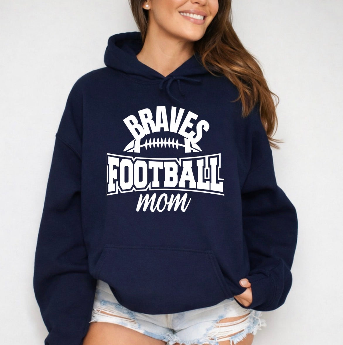 Braves football mom shirt - 013