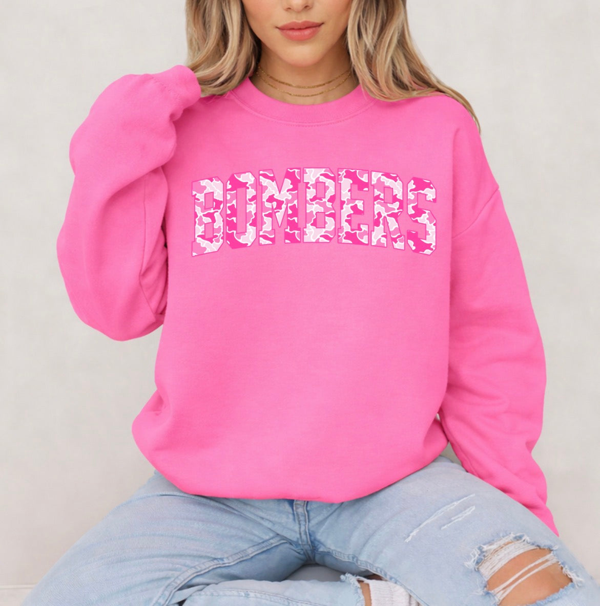 Bombers pink camo design - tshirts, sweatshirts, hoodies, cropped hoodie - 014