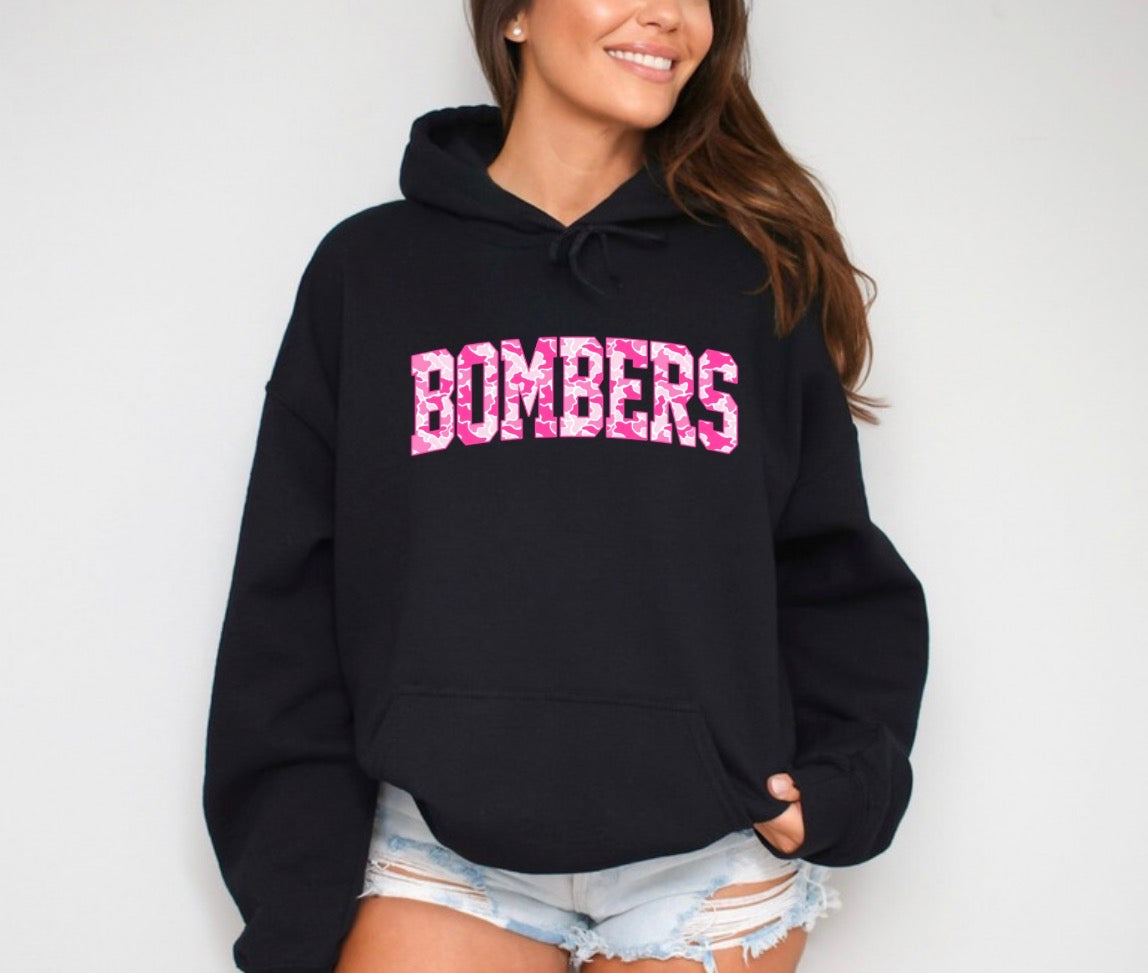 Bombers pink camo design - tshirts, sweatshirts, hoodies, cropped hoodie - 014