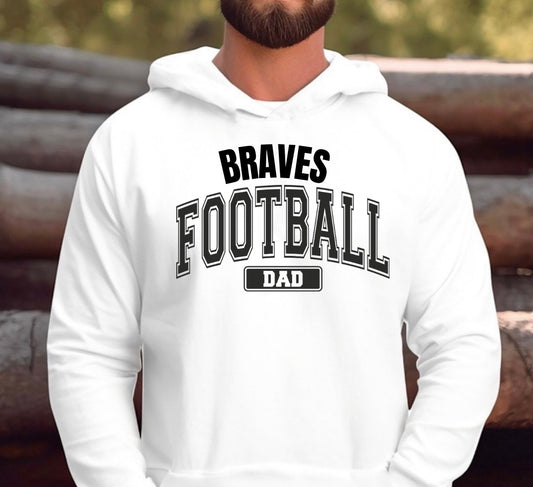 Braves football dad shirt - 011