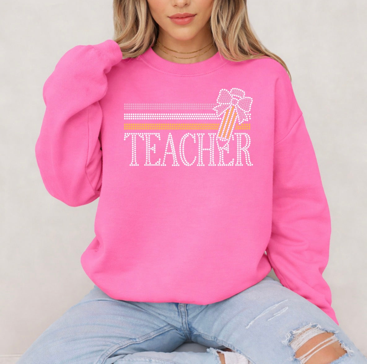 Teacher bling shirt - 012