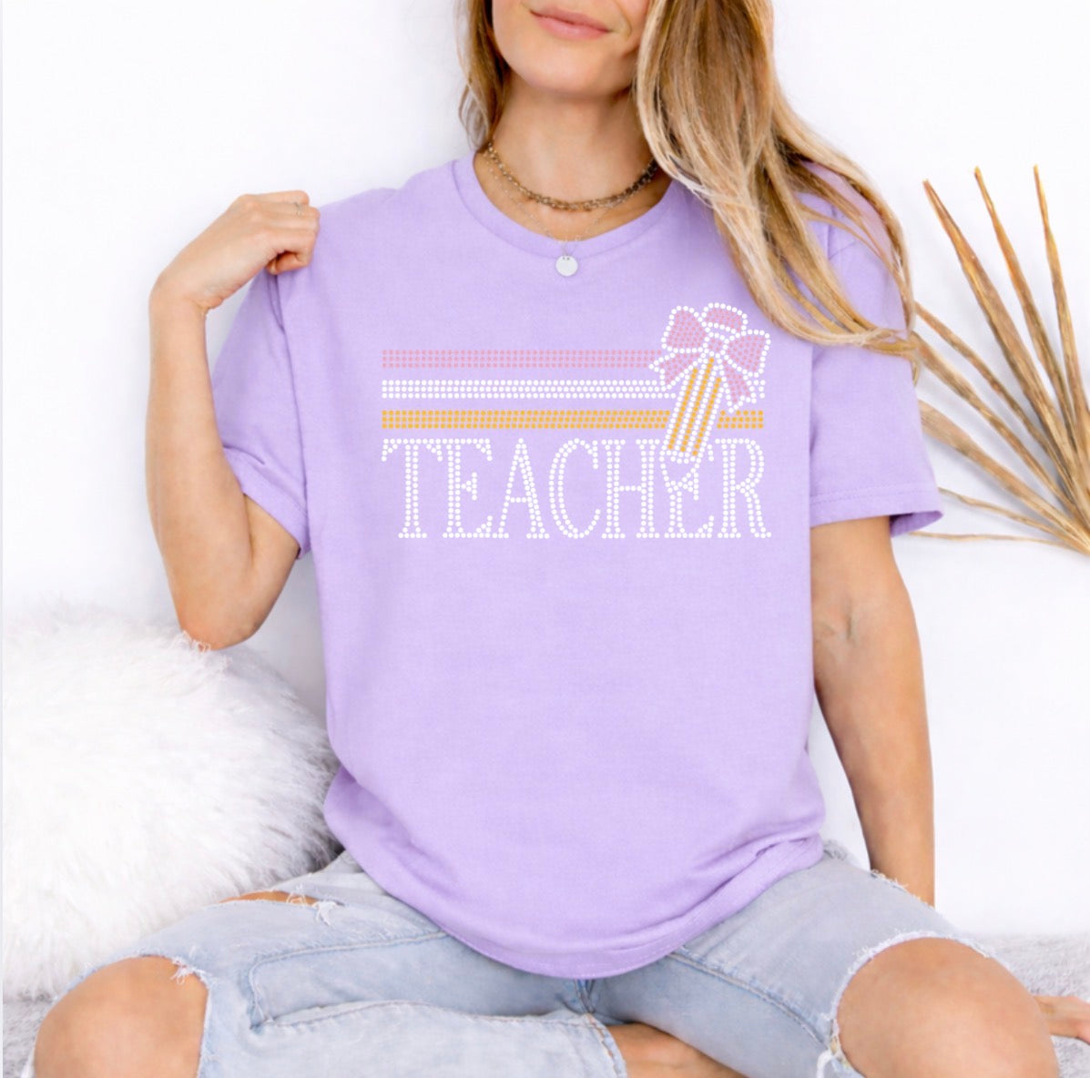 Teacher bling shirt - 012
