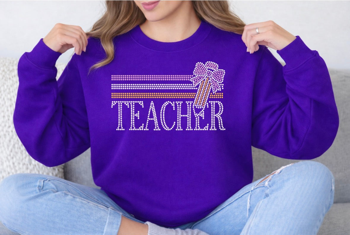 Teacher bling shirt - 012