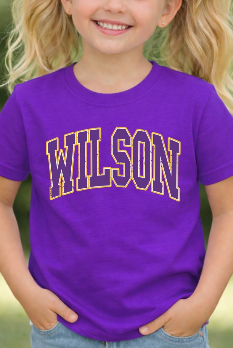 Wilson varsity distressed font - 007