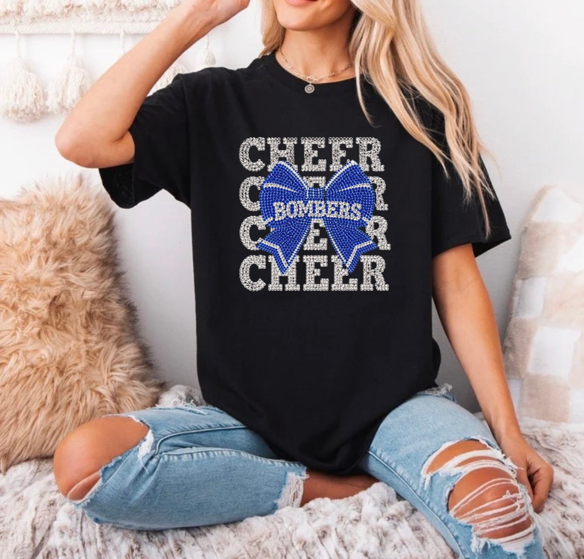Bombers bling multi with bow - tshirts, sweatshirts, hoodies - 012