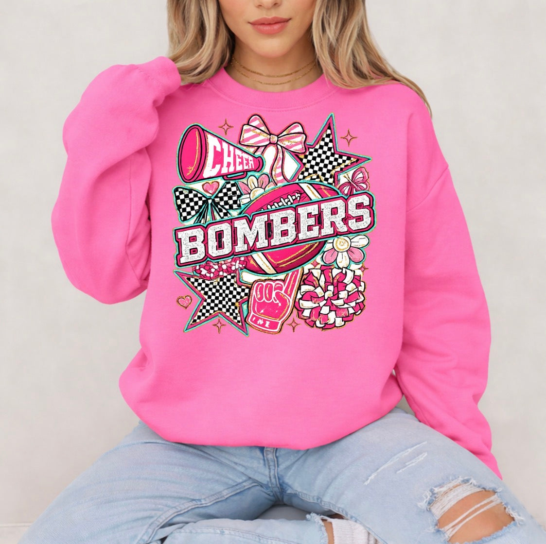 Bombers pink design - tshirts, sweatshirts, hoodies - 005