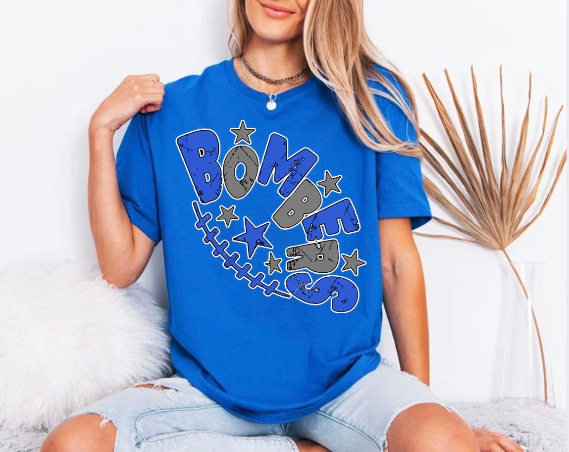 Bombers football slanted distressed - tshirts, sweatshirts, hoodies - 032