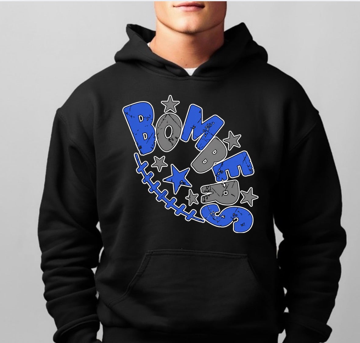 Bombers football slanted distressed - tshirts, sweatshirts, hoodies - 032