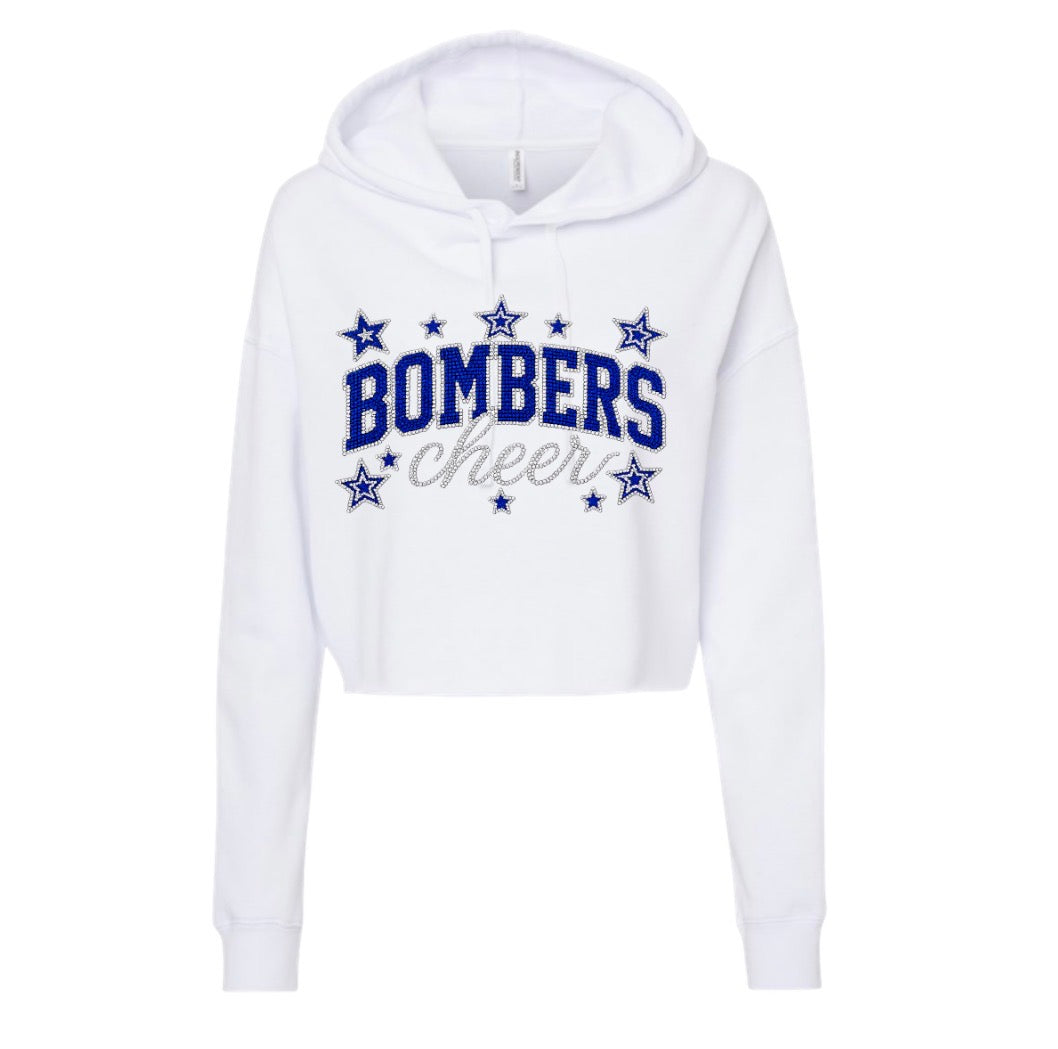 Bombers cheer bling - cropped tees, cropped hoodies - 018