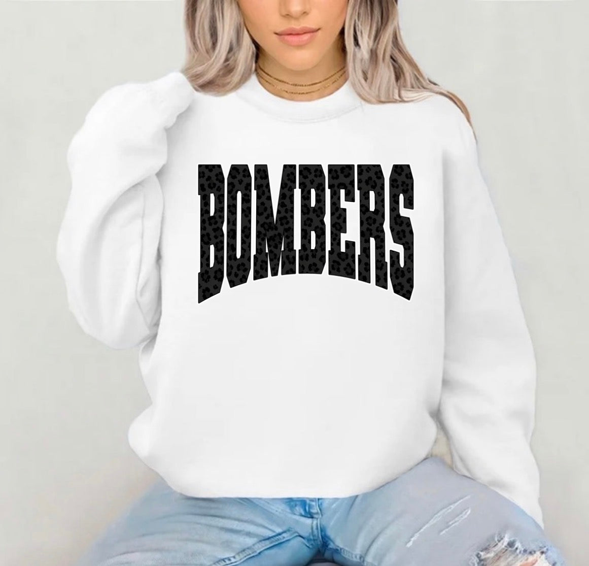 Bombers black cheetah design - tshirts, sweatshirts, hoodies - 022