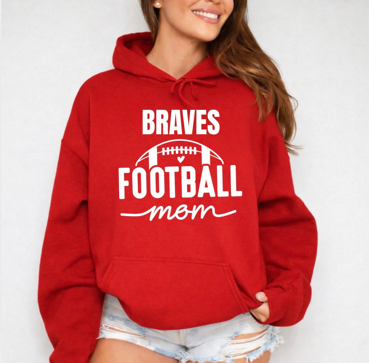 Braves football mom shirt - 002